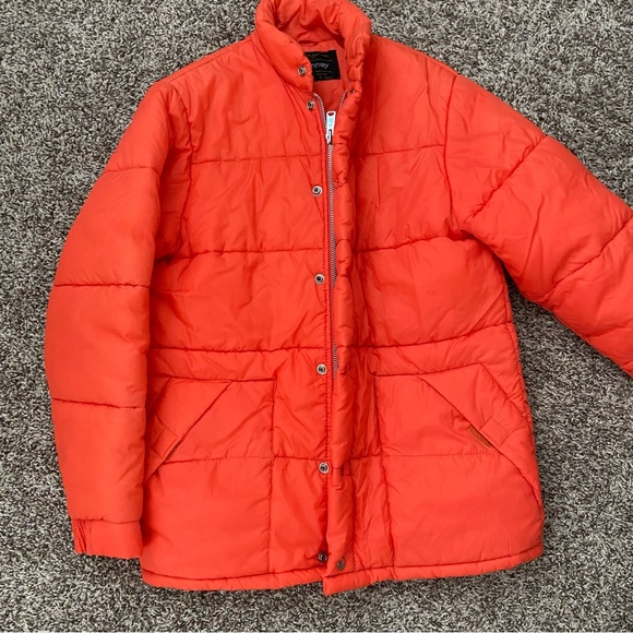 Vintage orange puffer coat - Picture 2 of 4
